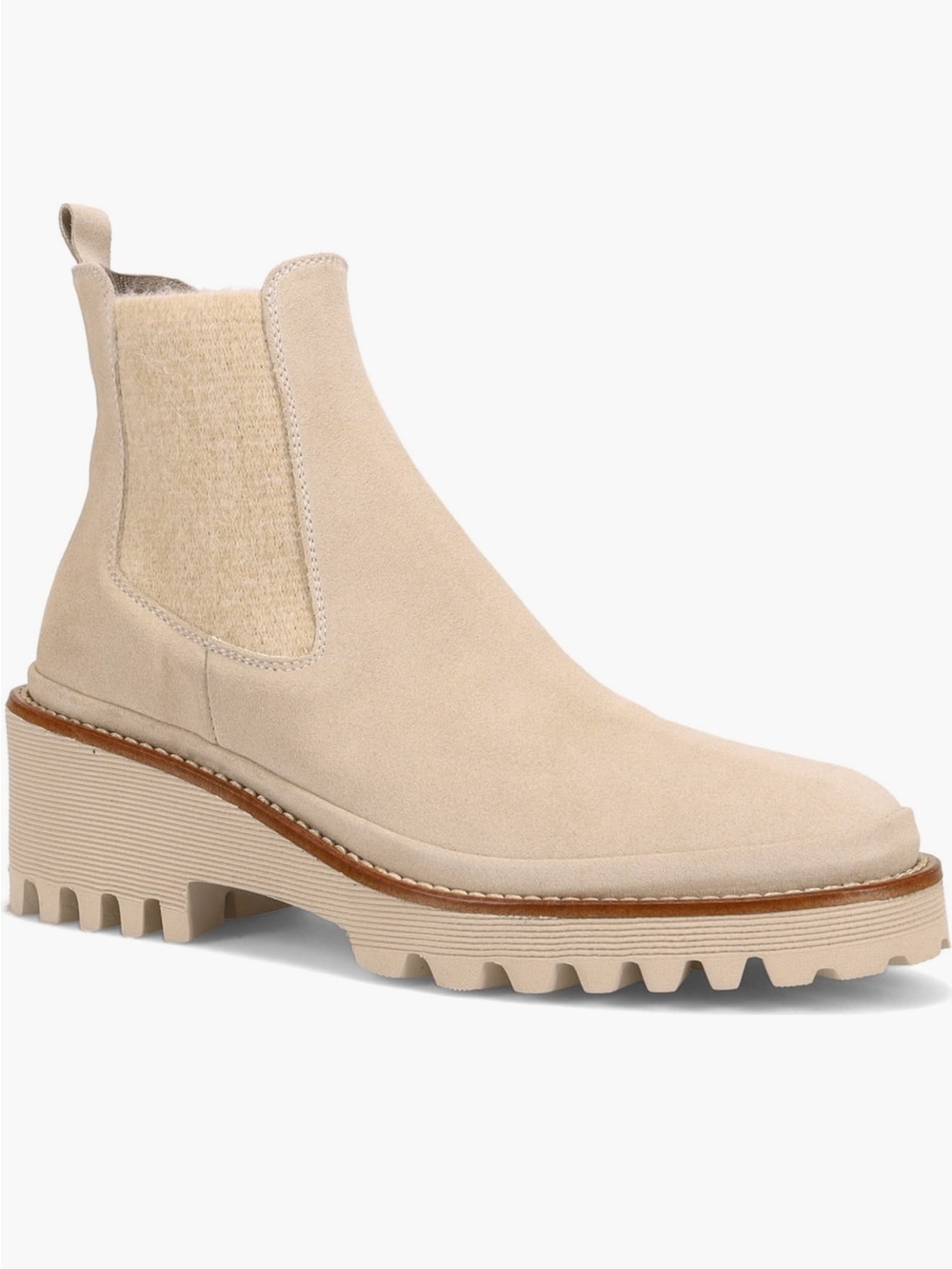 NEW Ron White Emmaline Waterproof Chelsea Boot in Alabaster